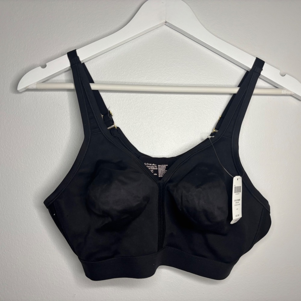 Soma Embraceable FC Wireless Unlined 38C Full Coverage Intimates Sexy Black NWT